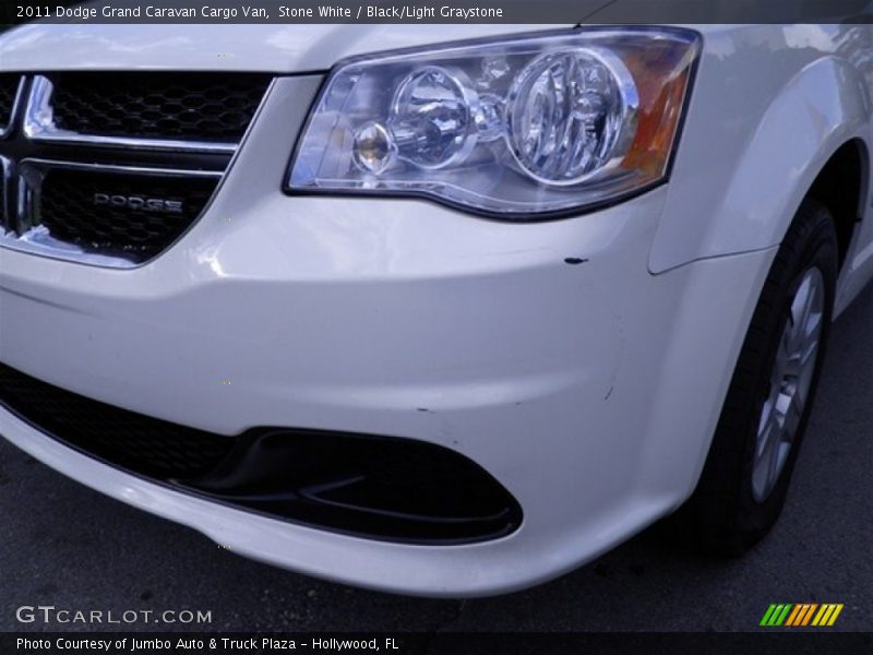 Stone White / Black/Light Graystone 2011 Dodge Grand Caravan Cargo Van