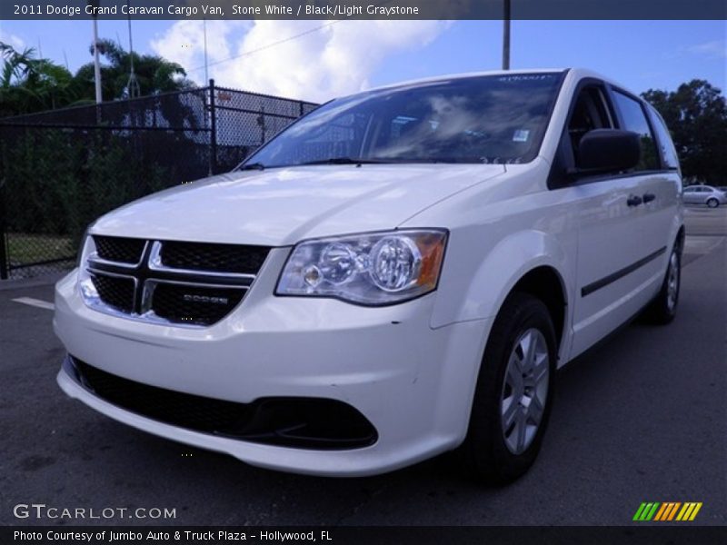 Stone White / Black/Light Graystone 2011 Dodge Grand Caravan Cargo Van