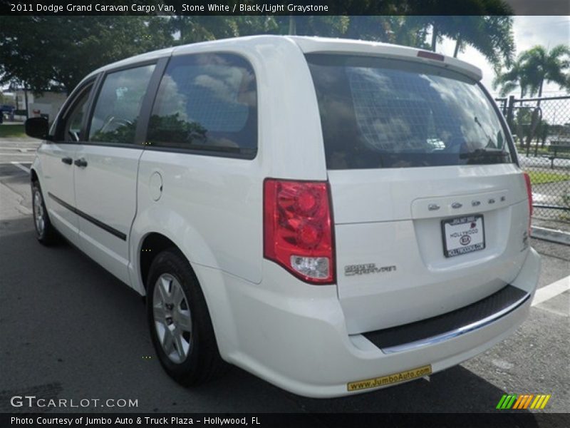 Stone White / Black/Light Graystone 2011 Dodge Grand Caravan Cargo Van