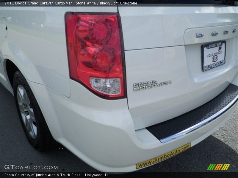 Stone White / Black/Light Graystone 2011 Dodge Grand Caravan Cargo Van