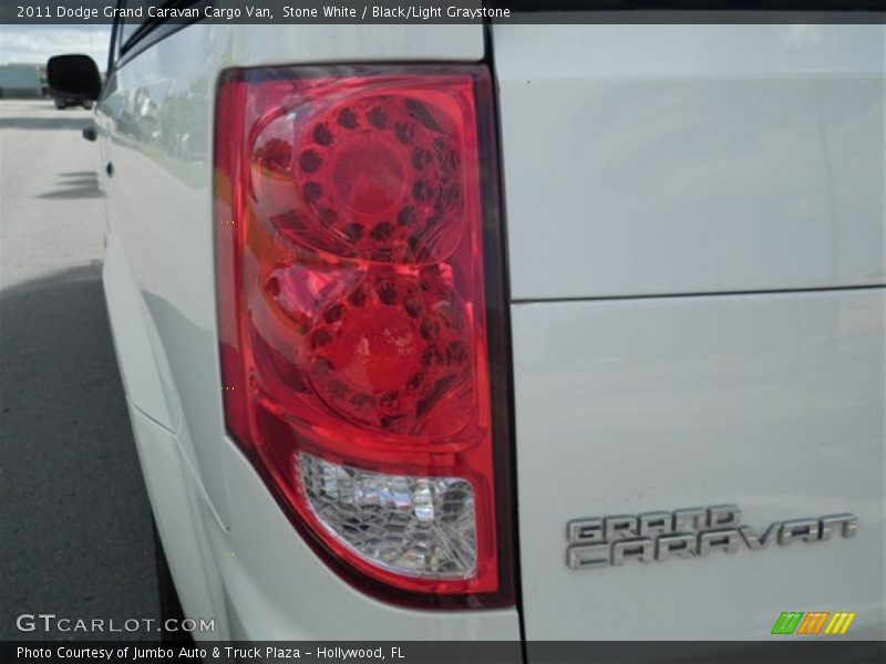 Stone White / Black/Light Graystone 2011 Dodge Grand Caravan Cargo Van