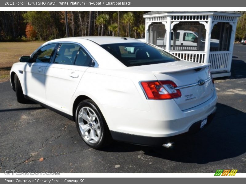 White Platinum Tri-Coat / Charcoal Black 2011 Ford Taurus SHO AWD