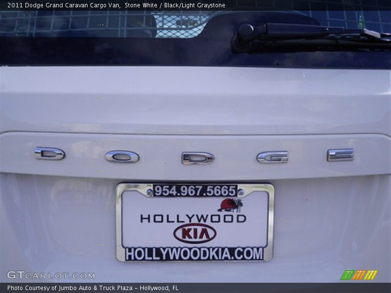 Stone White / Black/Light Graystone 2011 Dodge Grand Caravan Cargo Van