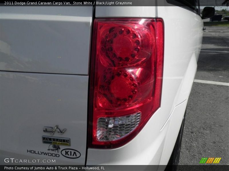 Stone White / Black/Light Graystone 2011 Dodge Grand Caravan Cargo Van