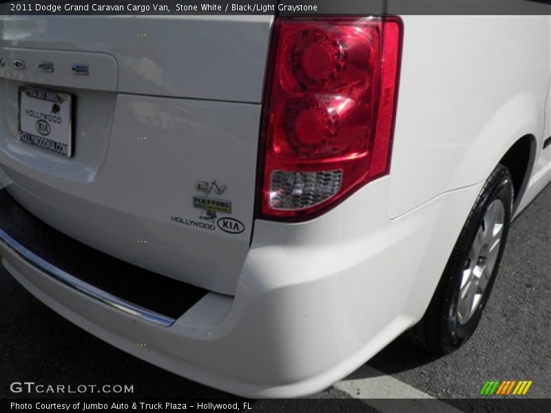 Stone White / Black/Light Graystone 2011 Dodge Grand Caravan Cargo Van