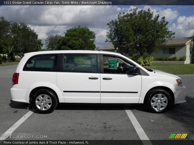 Stone White / Black/Light Graystone 2011 Dodge Grand Caravan Cargo Van