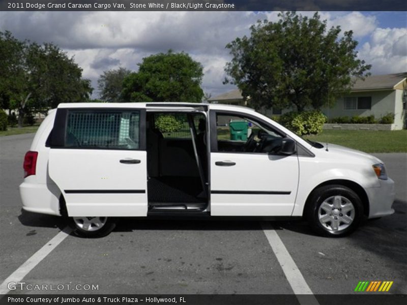 Stone White / Black/Light Graystone 2011 Dodge Grand Caravan Cargo Van