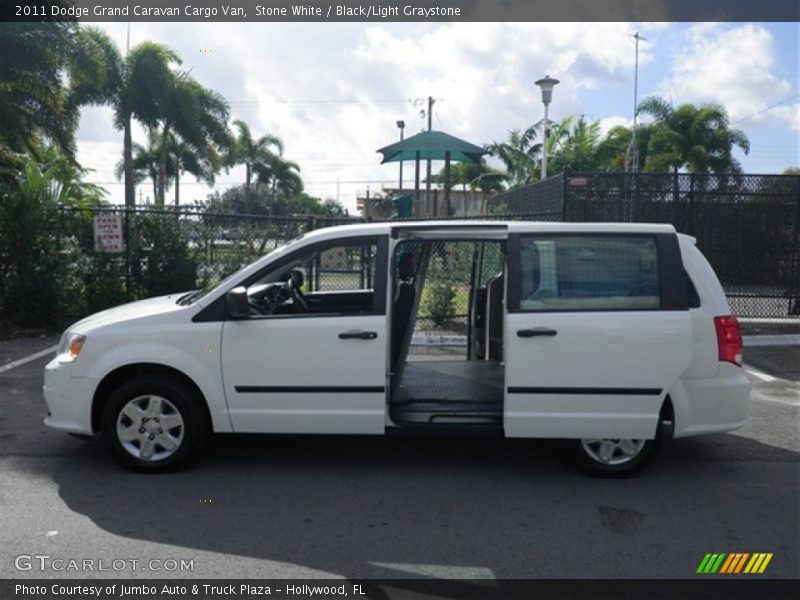 Stone White / Black/Light Graystone 2011 Dodge Grand Caravan Cargo Van