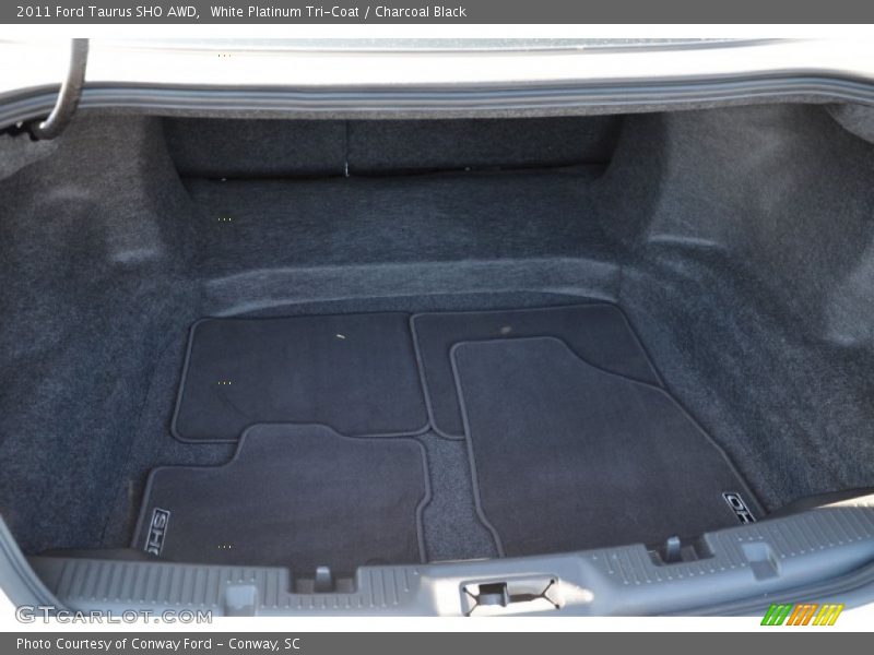 White Platinum Tri-Coat / Charcoal Black 2011 Ford Taurus SHO AWD