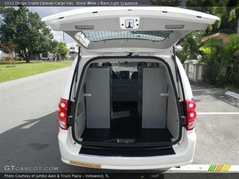 Stone White / Black/Light Graystone 2011 Dodge Grand Caravan Cargo Van