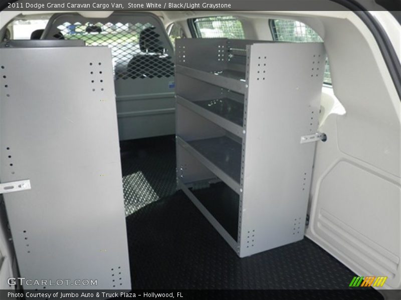 Stone White / Black/Light Graystone 2011 Dodge Grand Caravan Cargo Van