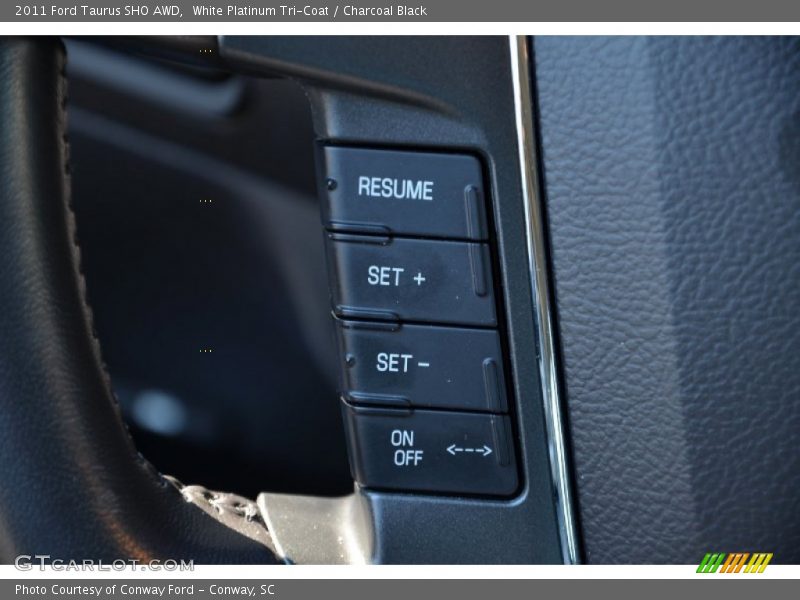 White Platinum Tri-Coat / Charcoal Black 2011 Ford Taurus SHO AWD