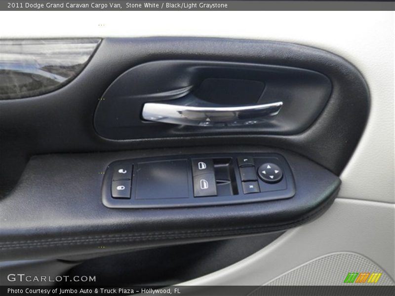 Stone White / Black/Light Graystone 2011 Dodge Grand Caravan Cargo Van