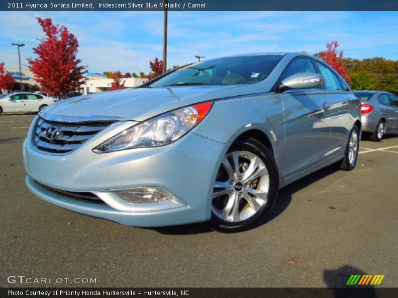 Iridescent Silver Blue Metallic / Camel 2011 Hyundai Sonata Limited