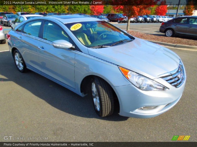 Iridescent Silver Blue Metallic / Camel 2011 Hyundai Sonata Limited