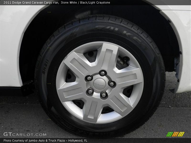 Stone White / Black/Light Graystone 2011 Dodge Grand Caravan Cargo Van