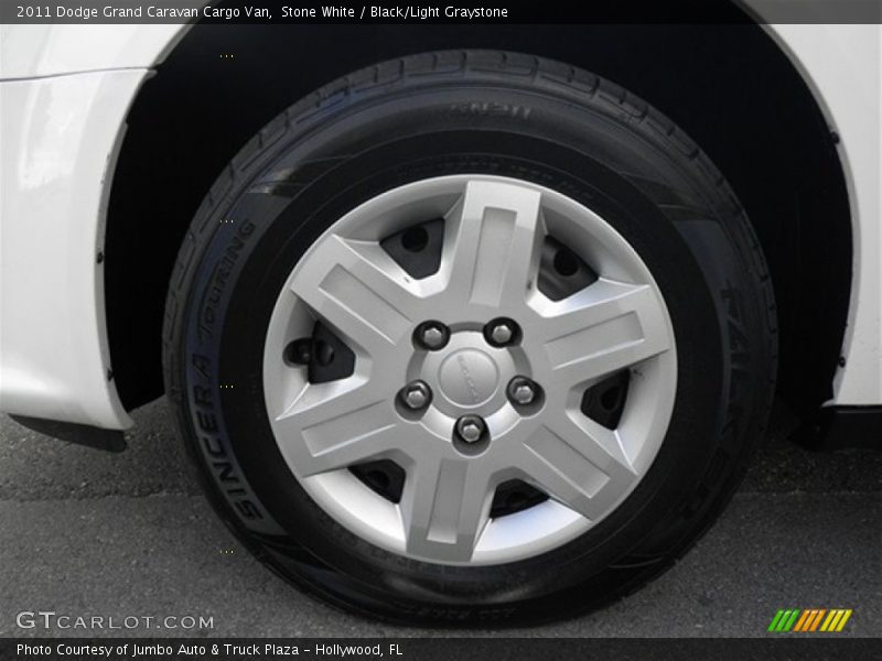 Stone White / Black/Light Graystone 2011 Dodge Grand Caravan Cargo Van