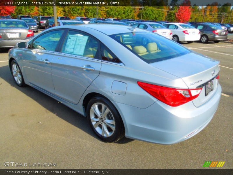 Iridescent Silver Blue Metallic / Camel 2011 Hyundai Sonata Limited