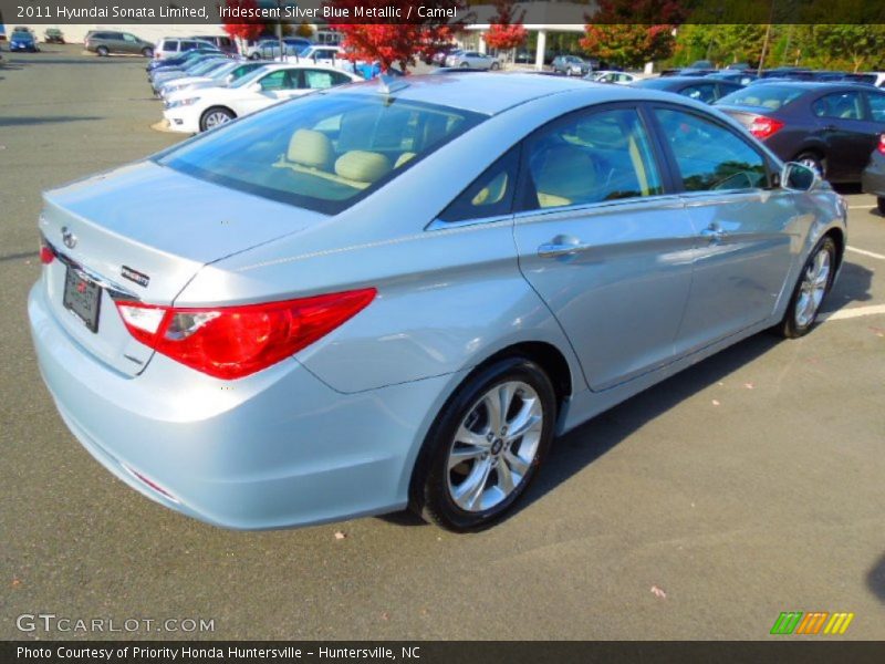 Iridescent Silver Blue Metallic / Camel 2011 Hyundai Sonata Limited