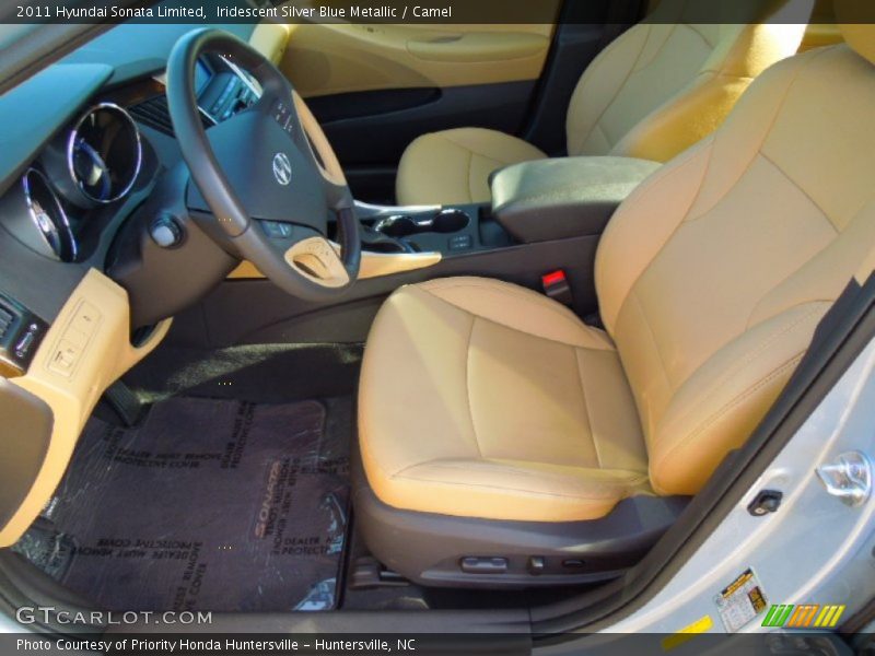 Iridescent Silver Blue Metallic / Camel 2011 Hyundai Sonata Limited