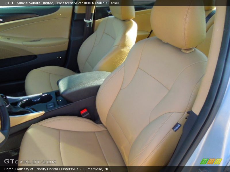 Iridescent Silver Blue Metallic / Camel 2011 Hyundai Sonata Limited