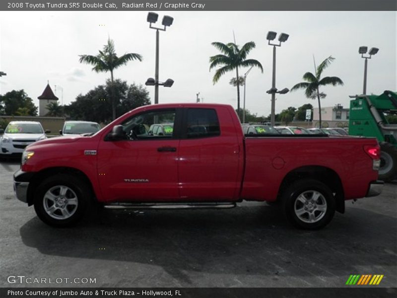 Radiant Red / Graphite Gray 2008 Toyota Tundra SR5 Double Cab