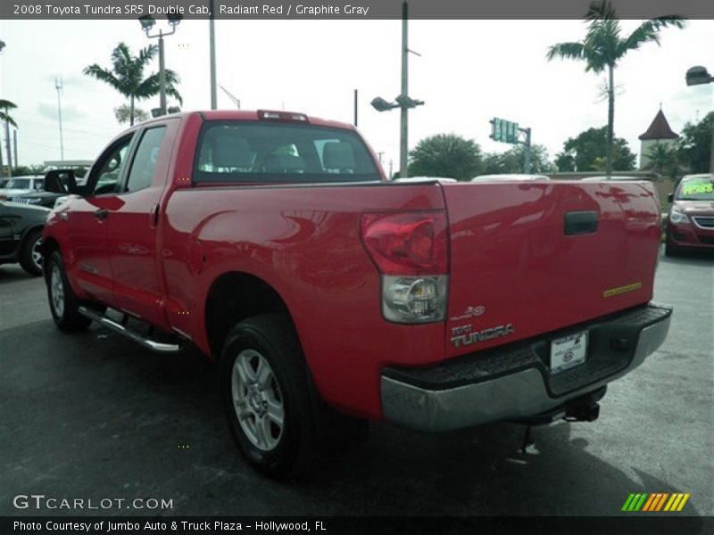 Radiant Red / Graphite Gray 2008 Toyota Tundra SR5 Double Cab