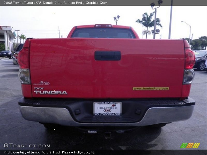 Radiant Red / Graphite Gray 2008 Toyota Tundra SR5 Double Cab
