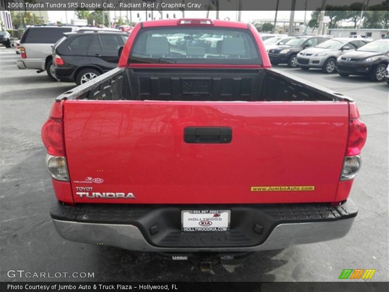 Radiant Red / Graphite Gray 2008 Toyota Tundra SR5 Double Cab
