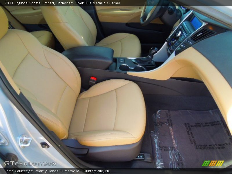 Iridescent Silver Blue Metallic / Camel 2011 Hyundai Sonata Limited