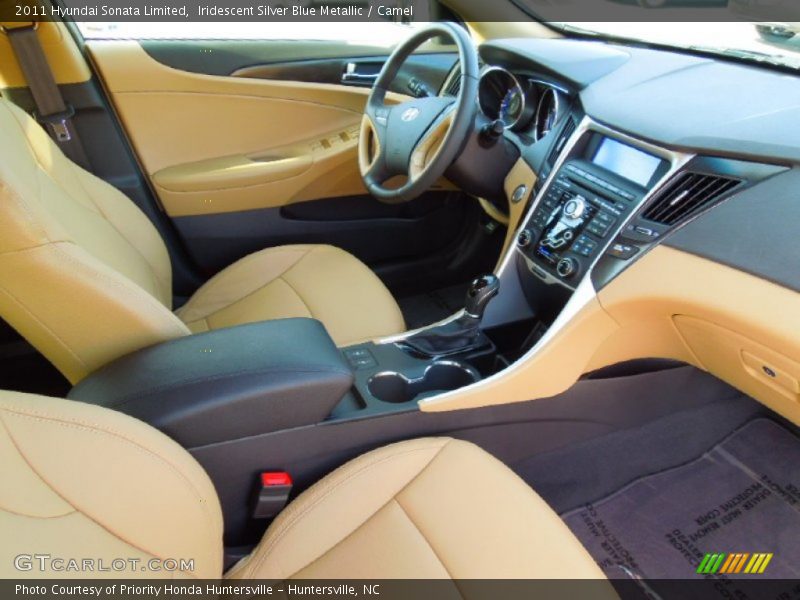 Iridescent Silver Blue Metallic / Camel 2011 Hyundai Sonata Limited