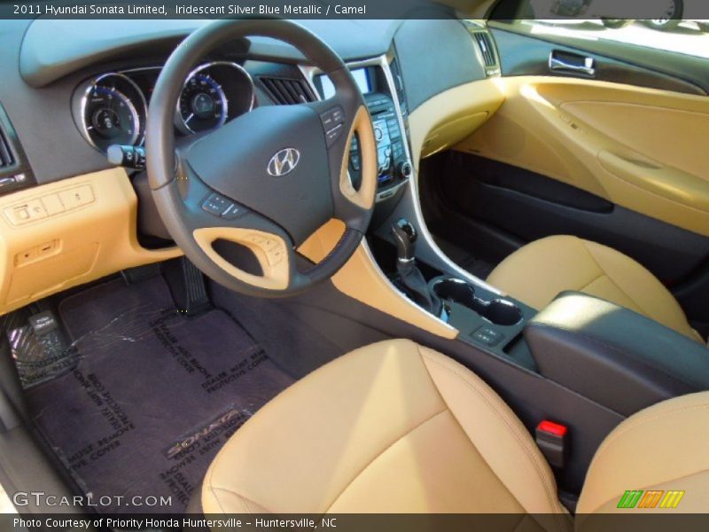 Iridescent Silver Blue Metallic / Camel 2011 Hyundai Sonata Limited