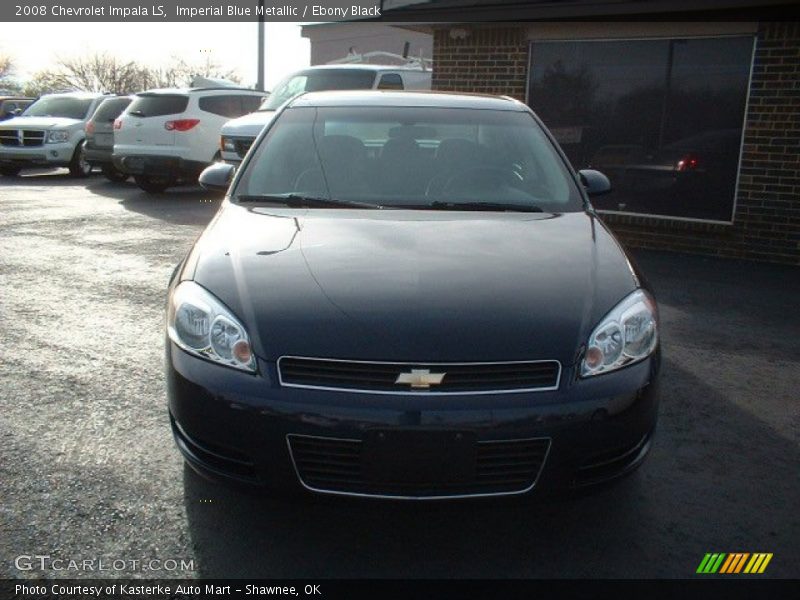 Imperial Blue Metallic / Ebony Black 2008 Chevrolet Impala LS