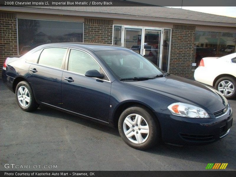 Imperial Blue Metallic / Ebony Black 2008 Chevrolet Impala LS