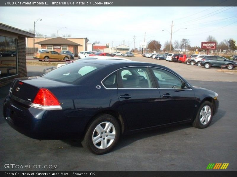 Imperial Blue Metallic / Ebony Black 2008 Chevrolet Impala LS