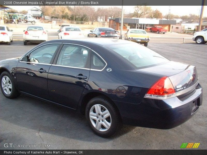 Imperial Blue Metallic / Ebony Black 2008 Chevrolet Impala LS