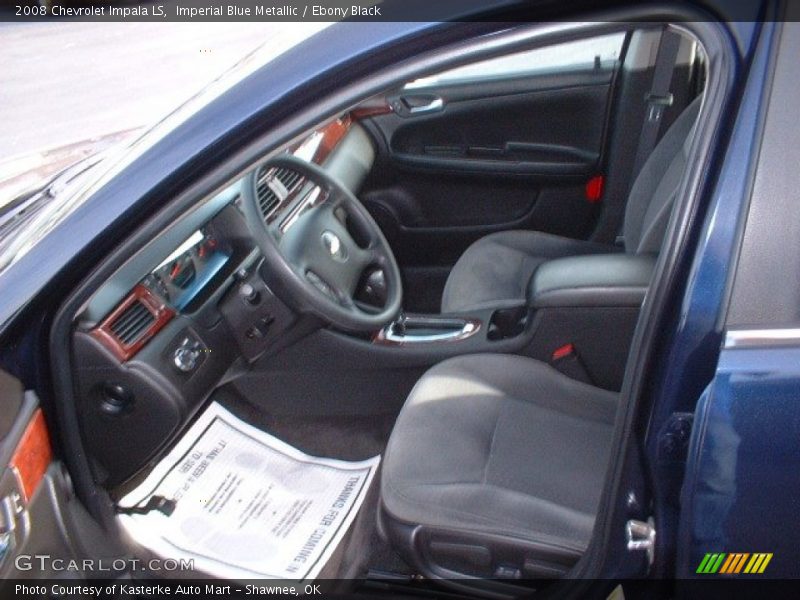 Imperial Blue Metallic / Ebony Black 2008 Chevrolet Impala LS