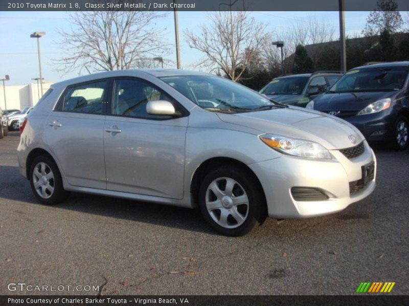 Classic Silver Metallic / Dark Charcoal 2010 Toyota Matrix 1.8