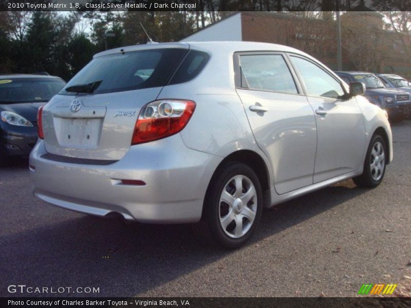 Classic Silver Metallic / Dark Charcoal 2010 Toyota Matrix 1.8