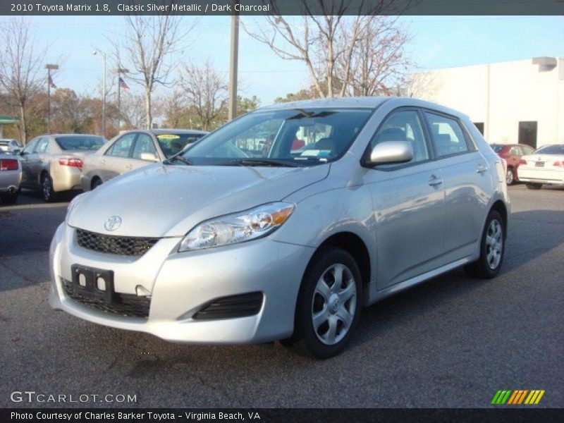 Classic Silver Metallic / Dark Charcoal 2010 Toyota Matrix 1.8