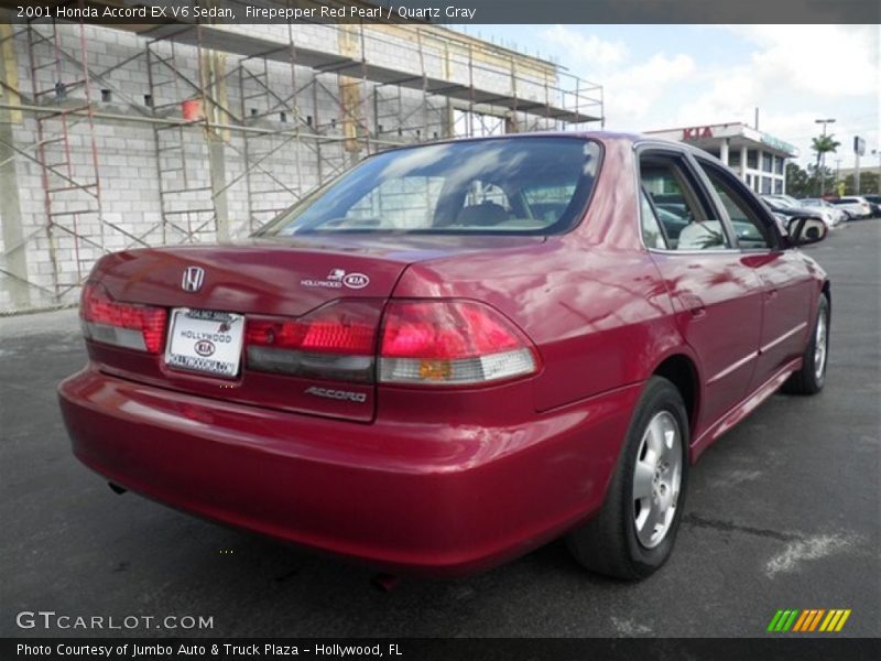 Firepepper Red Pearl / Quartz Gray 2001 Honda Accord EX V6 Sedan