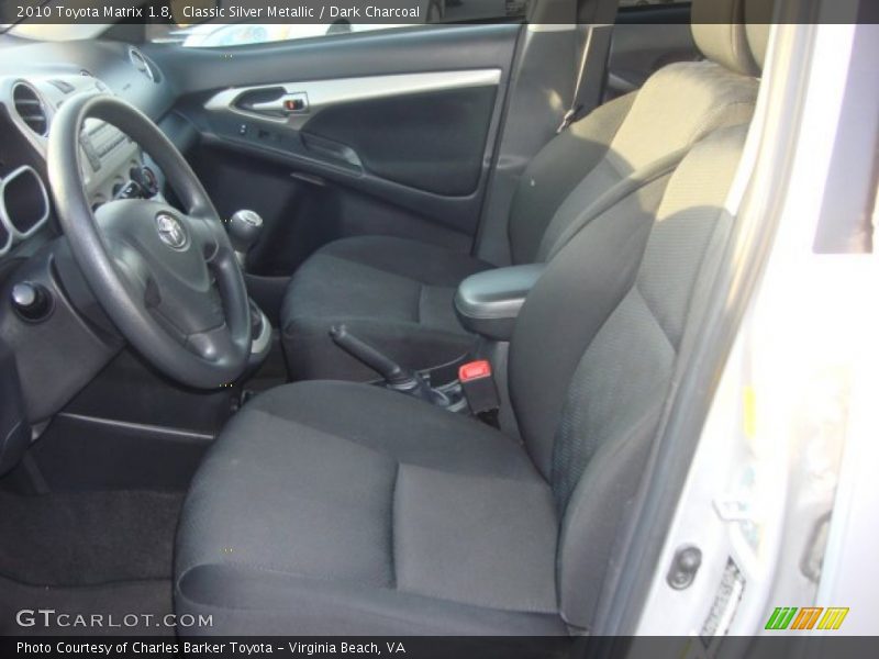 Classic Silver Metallic / Dark Charcoal 2010 Toyota Matrix 1.8
