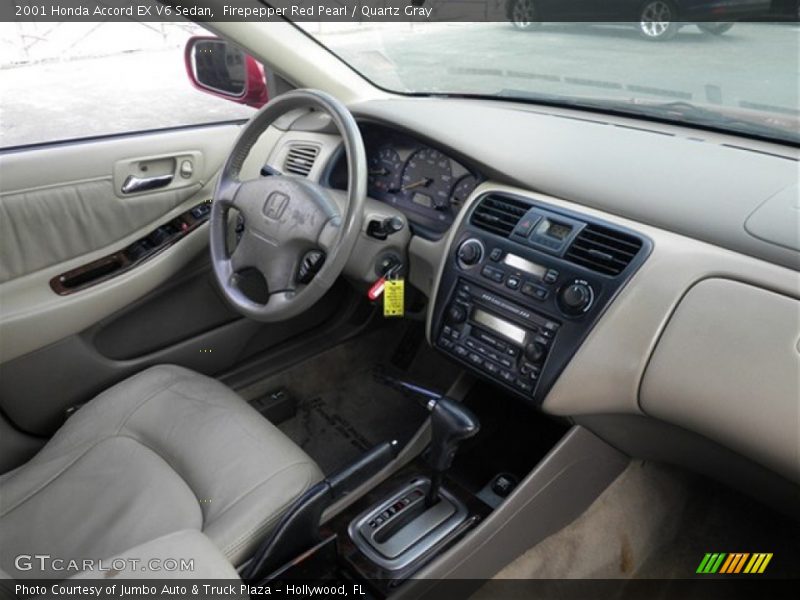 Firepepper Red Pearl / Quartz Gray 2001 Honda Accord EX V6 Sedan