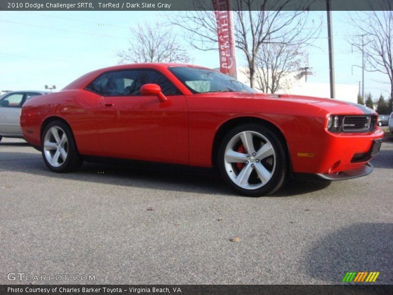 TorRed / Dark Slate Gray 2010 Dodge Challenger SRT8