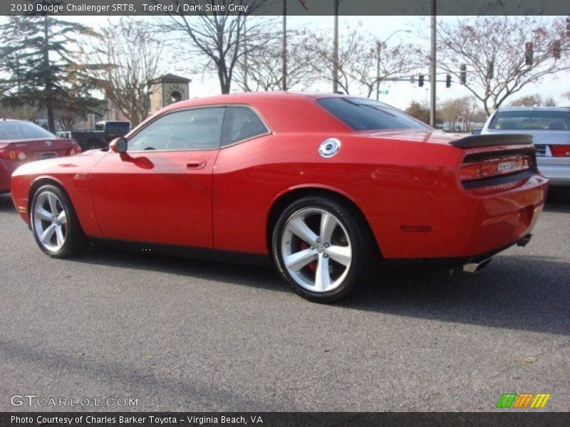 TorRed / Dark Slate Gray 2010 Dodge Challenger SRT8