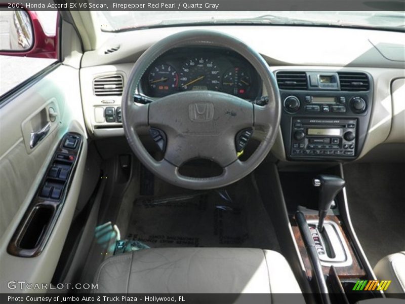 Firepepper Red Pearl / Quartz Gray 2001 Honda Accord EX V6 Sedan