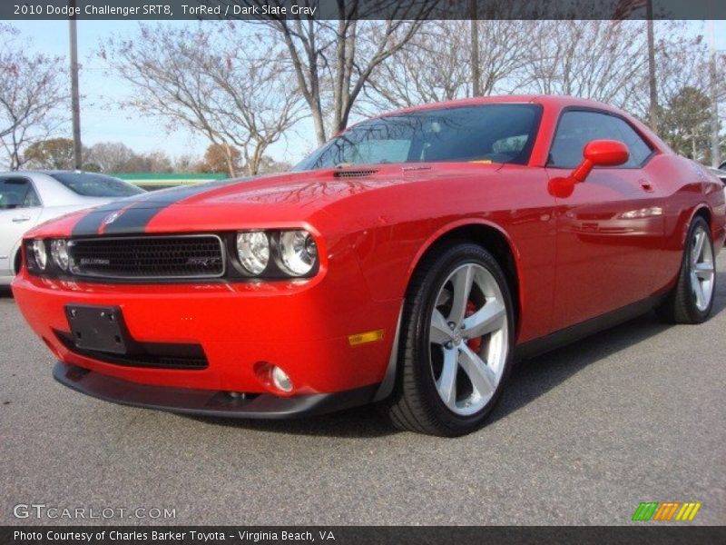 TorRed / Dark Slate Gray 2010 Dodge Challenger SRT8
