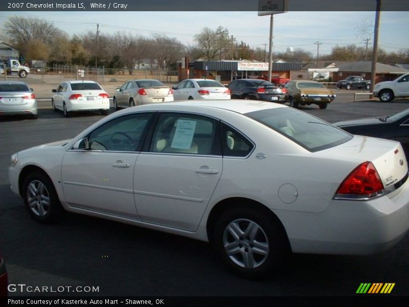 White / Gray 2007 Chevrolet Impala LS