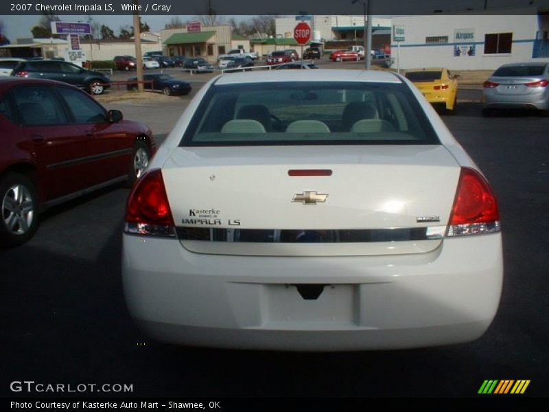 White / Gray 2007 Chevrolet Impala LS