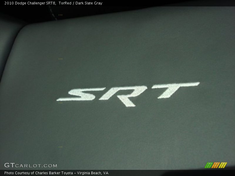 TorRed / Dark Slate Gray 2010 Dodge Challenger SRT8